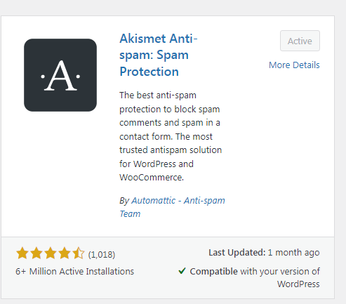 Akismet Anti-Spam