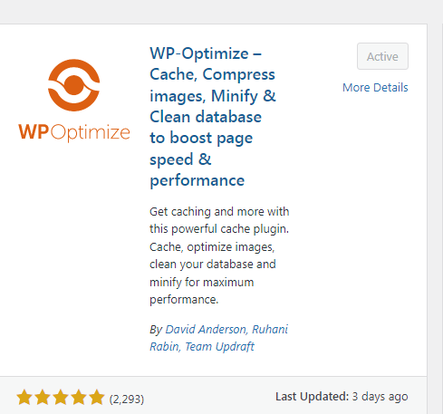 WP Optimize